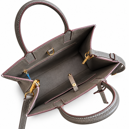 Burberry Stone Grey TB Monogram Handbag
