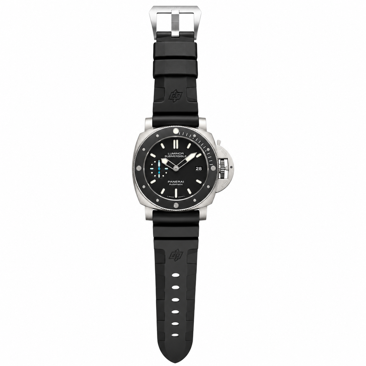Panerai Submersible Automatic 44mm Men's Steel Watch Green Dial