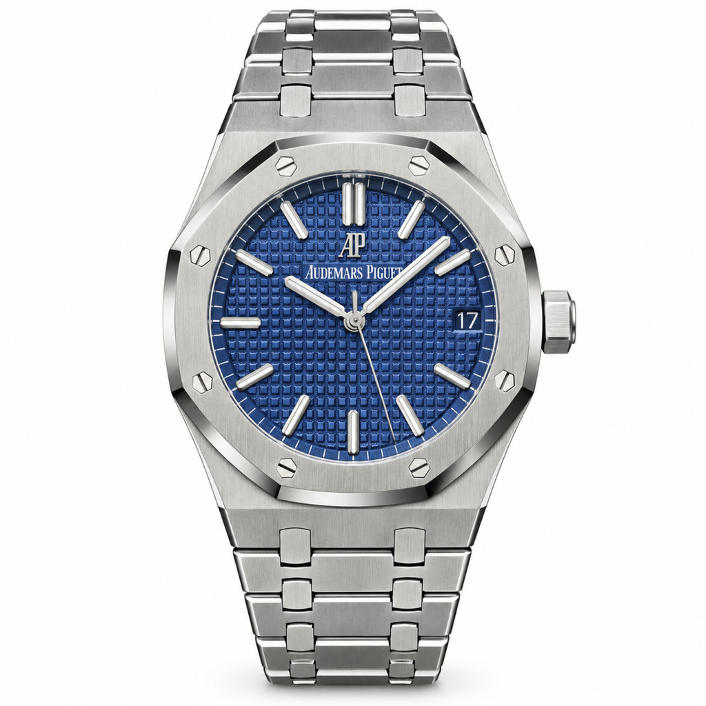 Audemars Piguet Royal Oak Automatic Date Steel Blue Dial