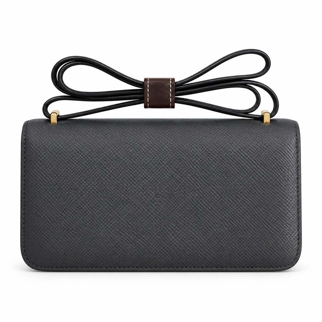 Hermès Lindy 26cm Crossbody Bag – Graphite Grey & Gold | Power Luxury Leather