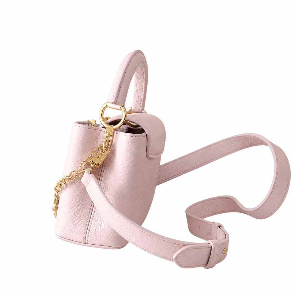 Louis Vuitton Capucines Mini – Blush Pink Flower Chain