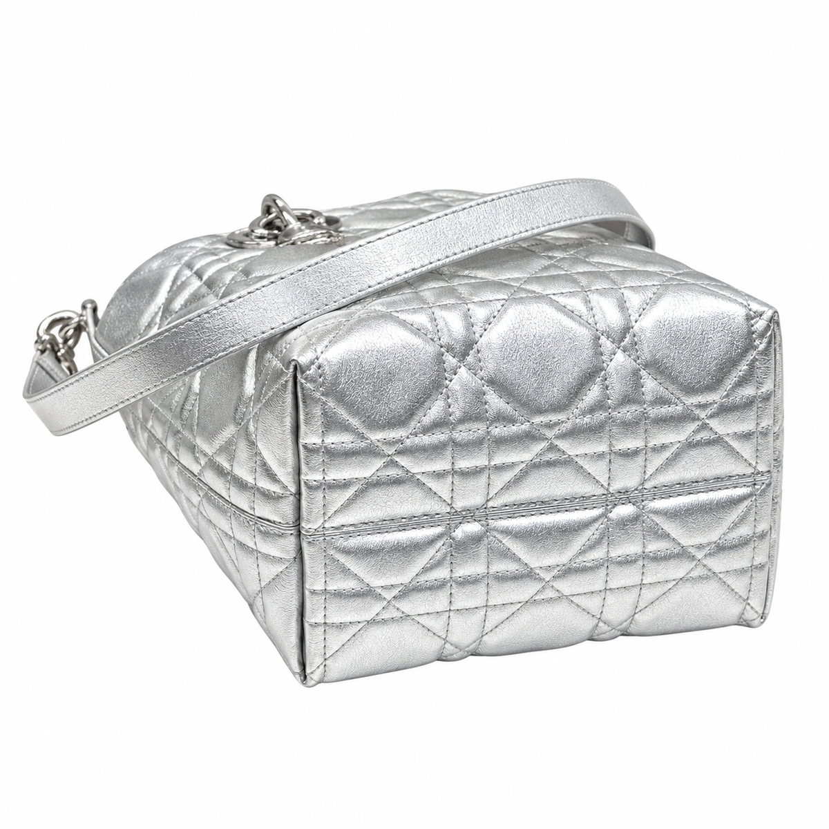 Dior Cannage Quilted Large Shoulder Tote 23cm