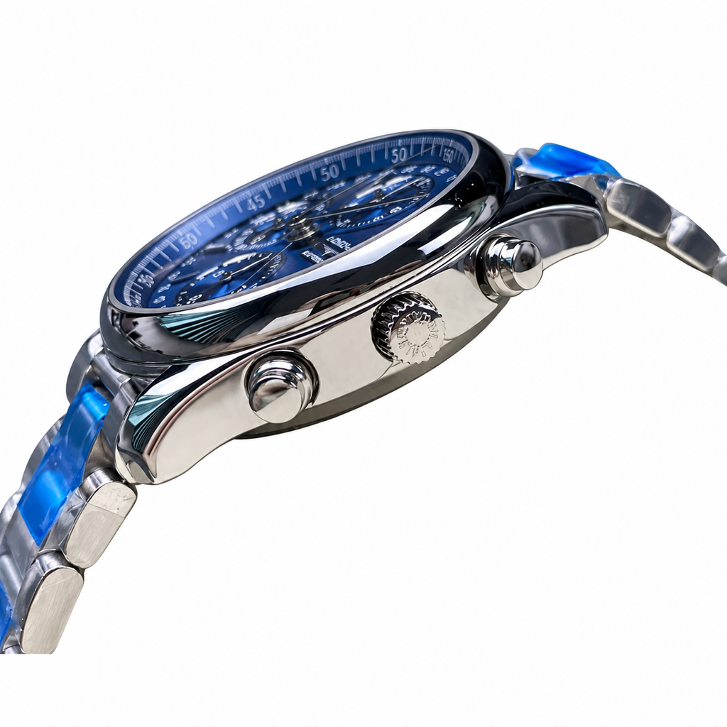 Longines Master Collection Moonphase Chronograph Blue Dial