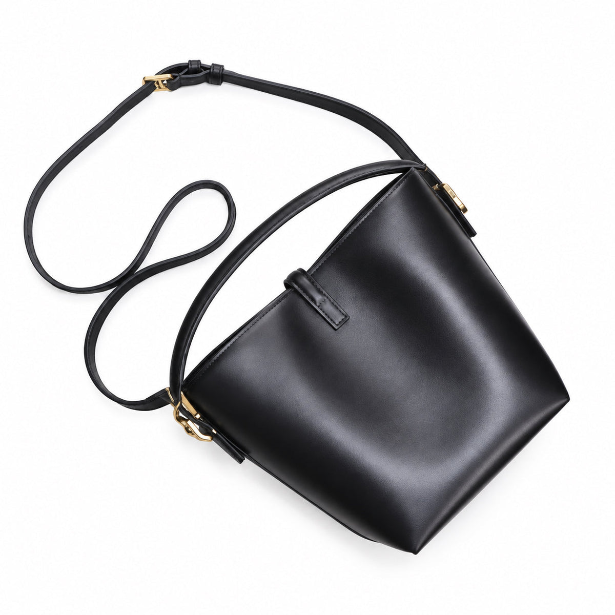 YSL Le 37 Bucket Bag – Black Smooth Leather
