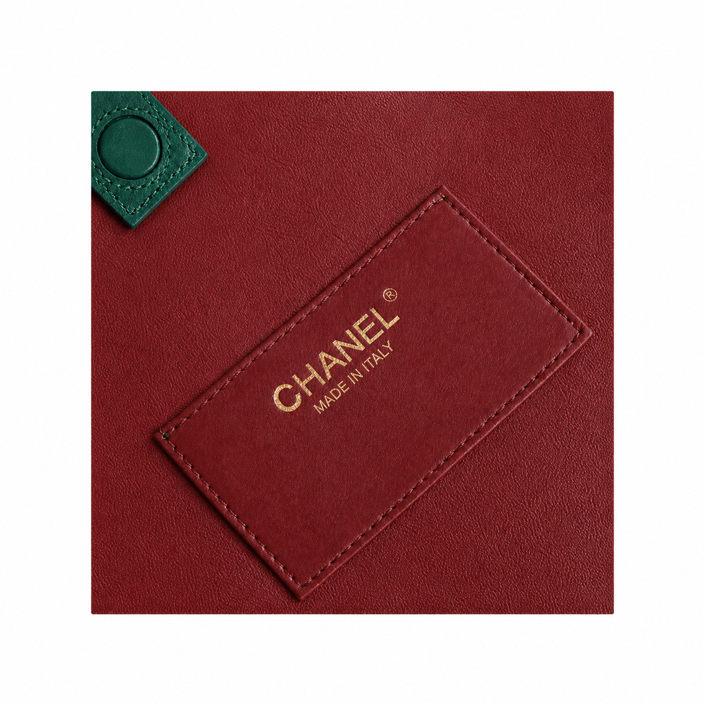 Chanel 31 Large Shopping Bag Forest Green Lambskin | Gold CC Bar & Crossbody Strap — 32cm