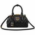 Miu Miu Leather Top Handle Bag 22 × 13 cm