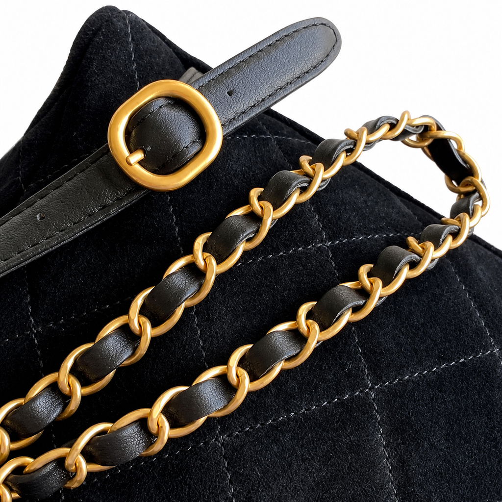 Chanel Classic Quilted Backpack | CC Hardware Chain Straps — 22cm