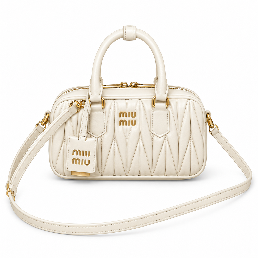 Miu Miu Matelassé Leather Evening Crossbody Bag