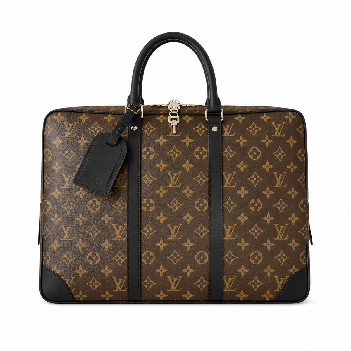 Louis Vuitton Porte-Documents Voyage MM Macassar Monogram Briefcase