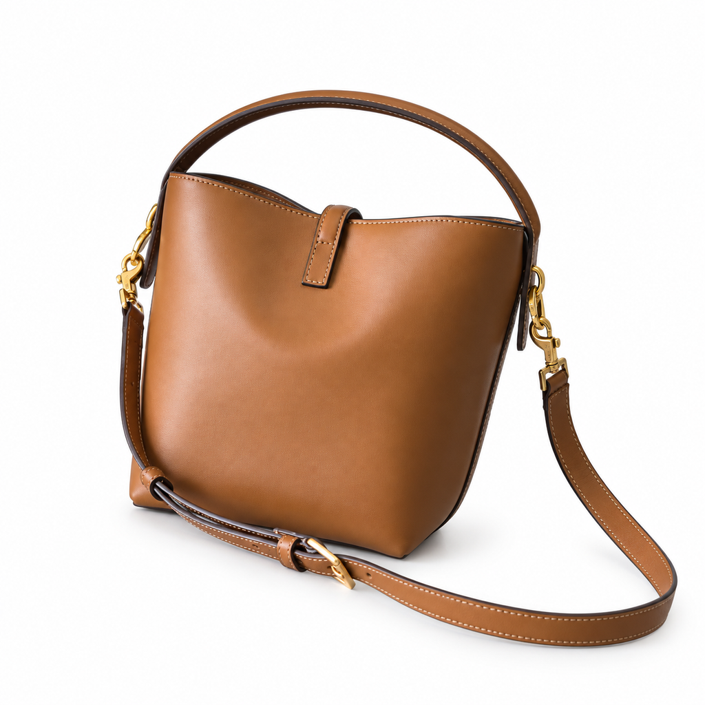 YSL Le 37 Bucket Bag – Tan Smooth Leather