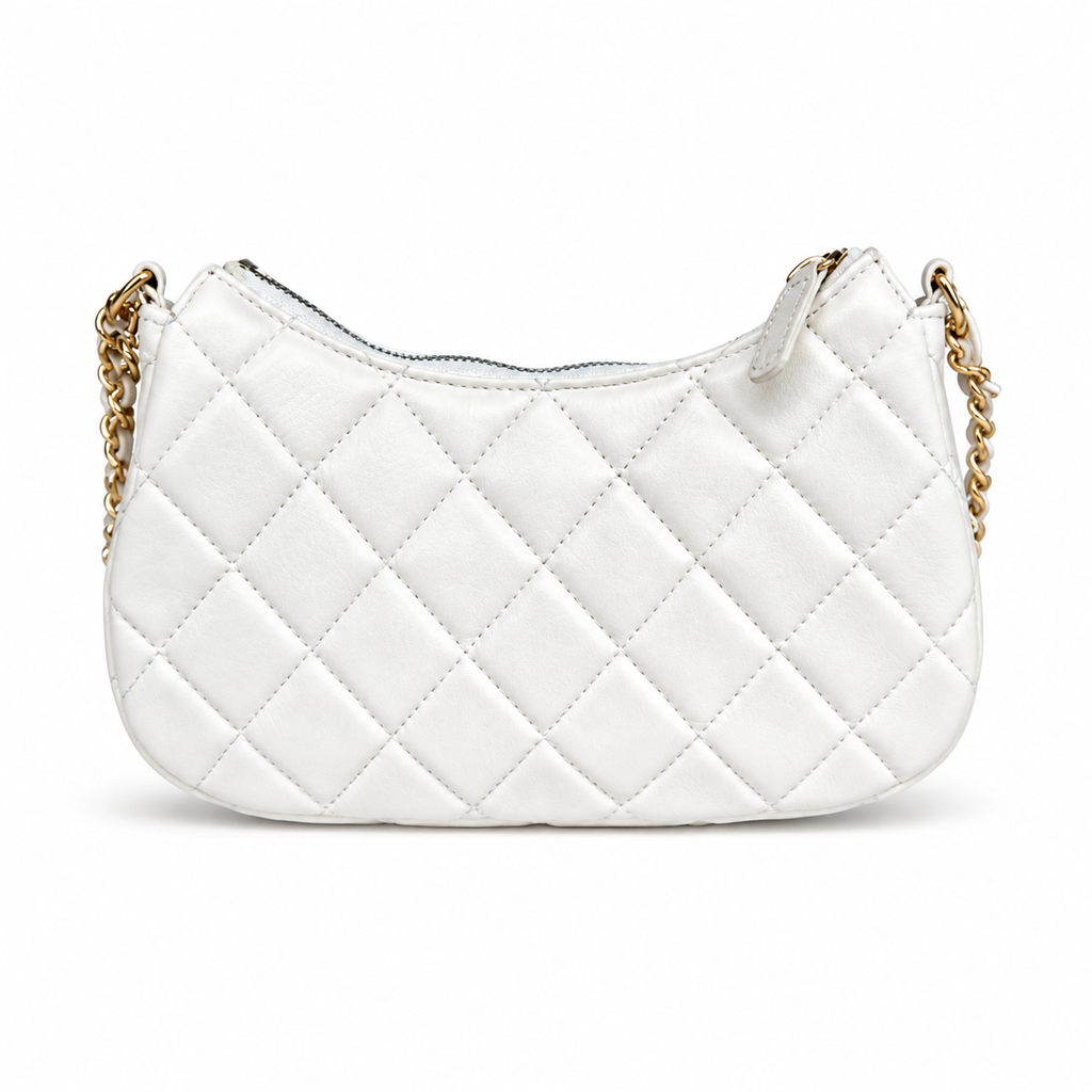 Chanel Classic Quilted Mini Flap Bag | CC Turn-Lock Gold Hardware — 20cm Horizontal