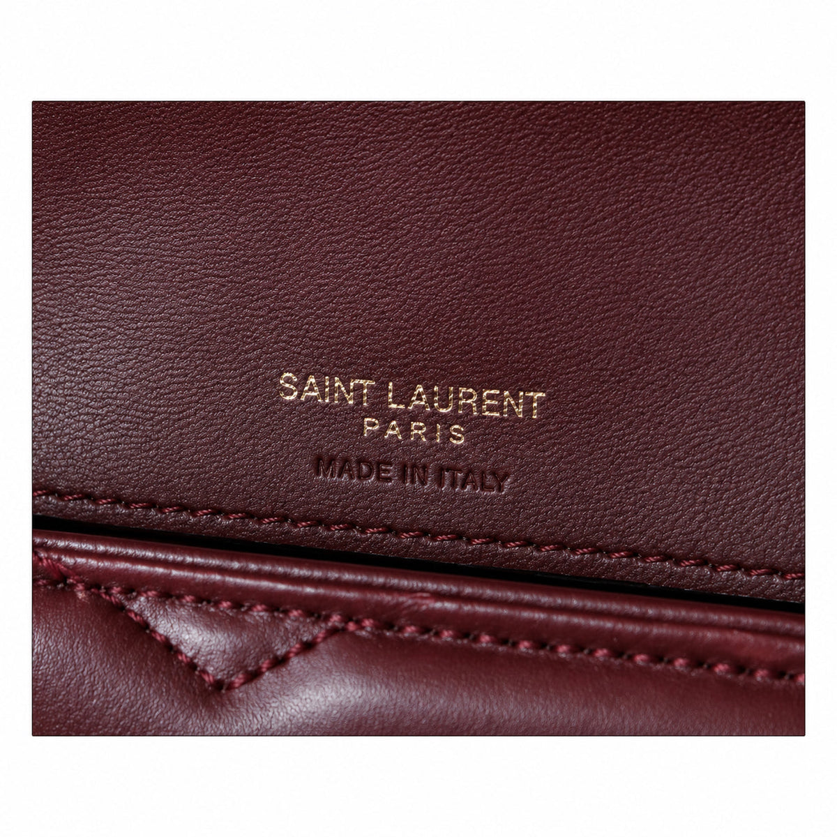 YSL Loulou Mini Chain Bag – Burgundy Quilted Leather