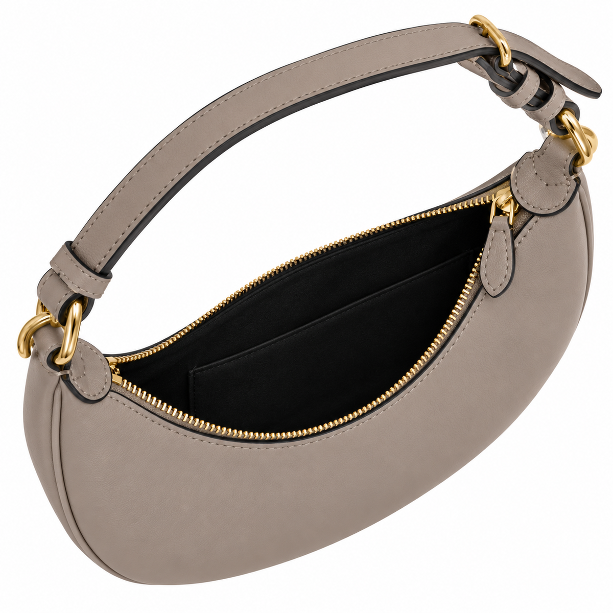 Fendi Fendigraphy Hobo Bag – Greige Smooth Calfskin Crescent Bag