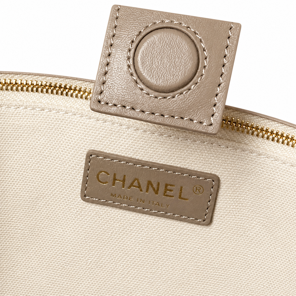 Chanel CC Quilted Top Handle Bag | Detachable Chain & Gold — 27cm