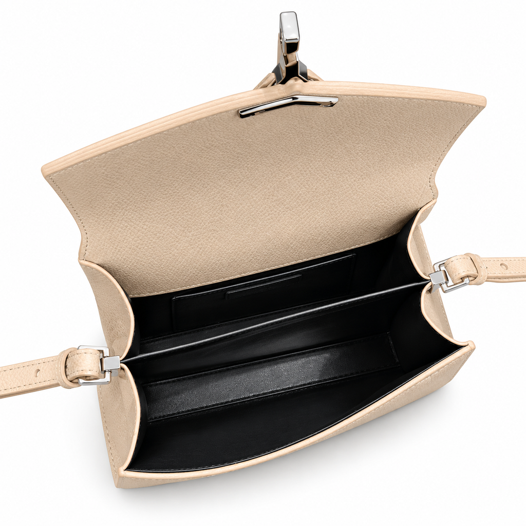 YSL Cassandra Mini Top Handle Bag – Ivory Leather