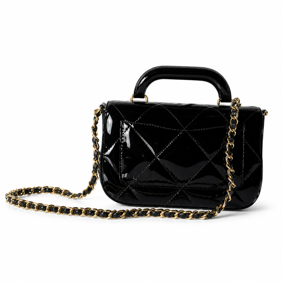 Chanel Quilted Leather Rectangular Chain Crossbody