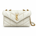 Saint Laurent YSL Loulou Puffer Bag – Cream Gold