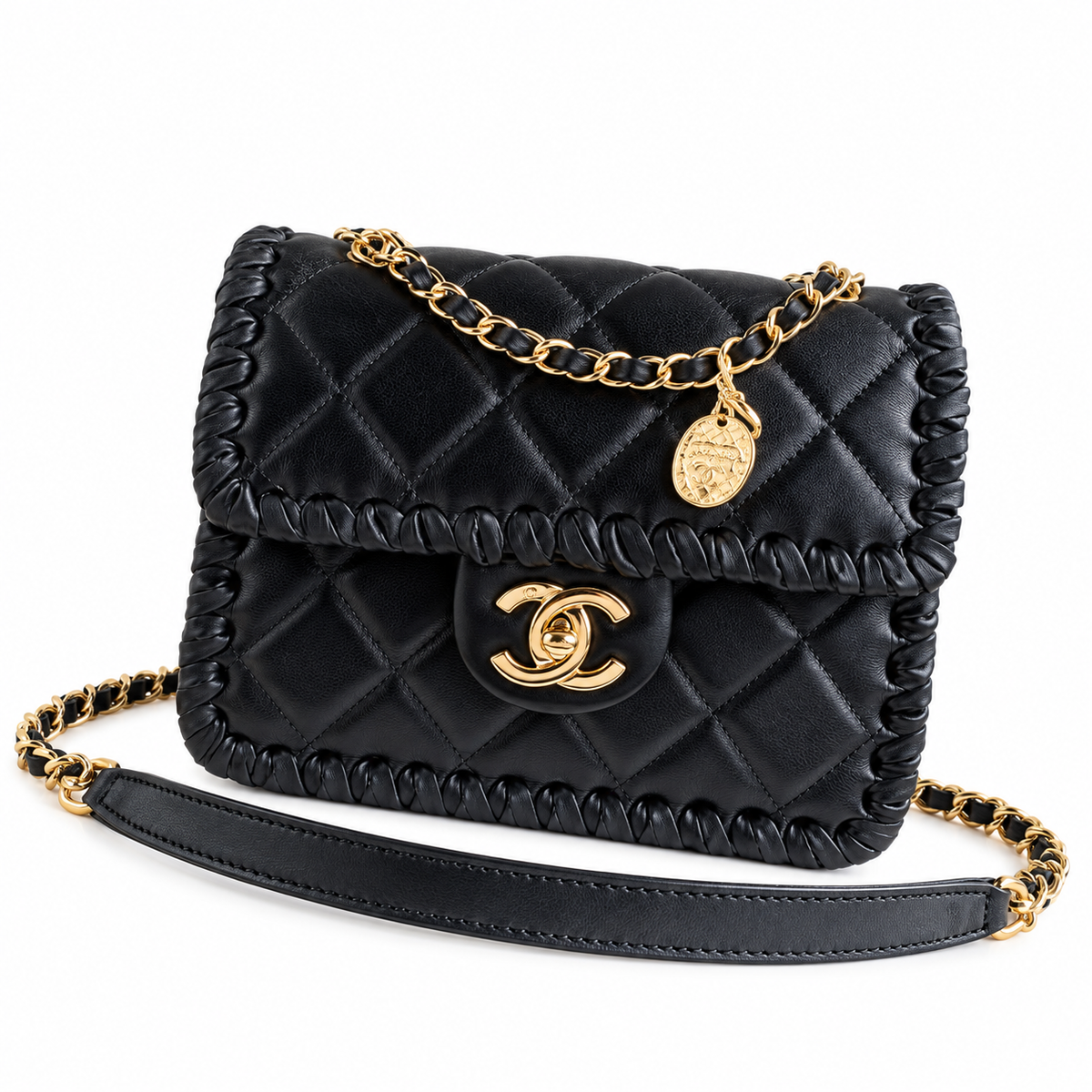 Chanel Quilted Leather Flap Bag 19cm
