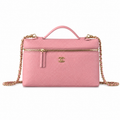 Chanel Burgundy Caviar Leather CC Flap Bag | Gold Chain — 23cm