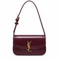 Saint Laurent Solferino Bag – Burgundy Leather