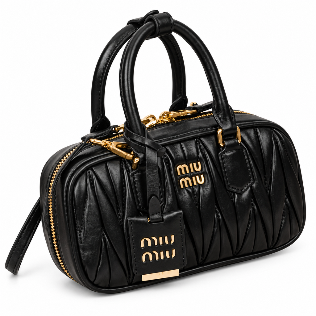 Miu Miu Convertible Leather Shoulder Bag 19×10×5 cm