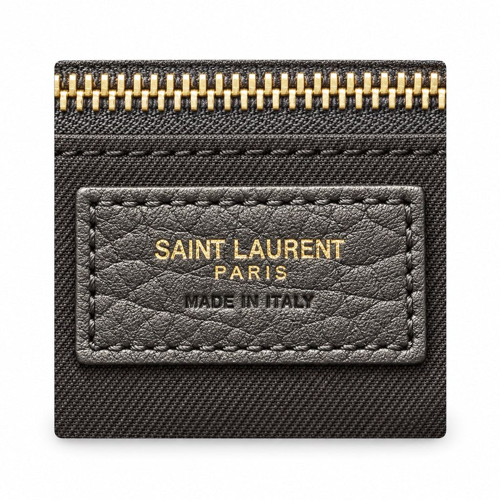 Saint Laurent YSL Calypso Chain Bag – Black Grained Leather