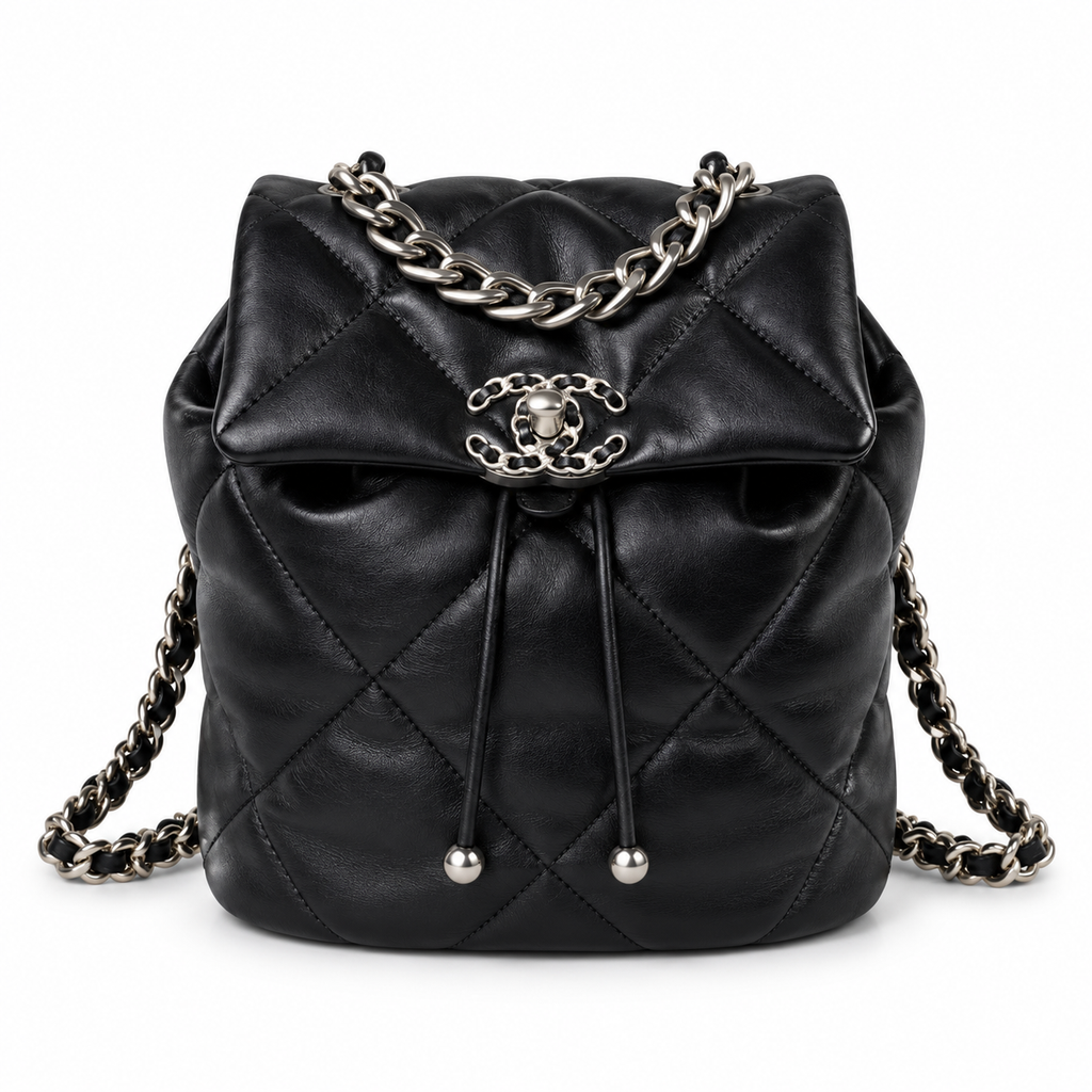 Chanel Quilted CC Backpack 26×22×16cm