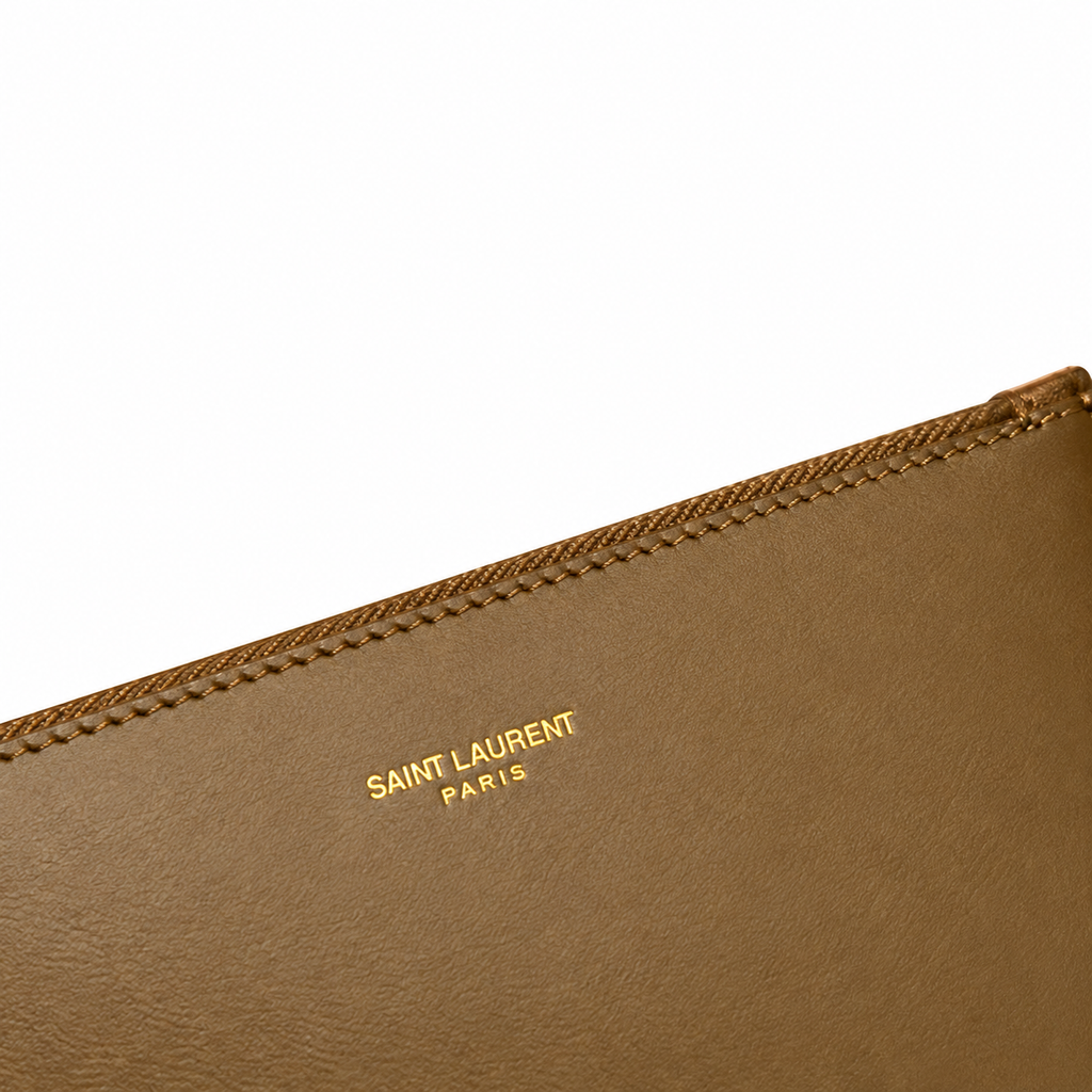 Saint Laurent YSL Le 5 à 7 Raffia Tote – Natural Brown