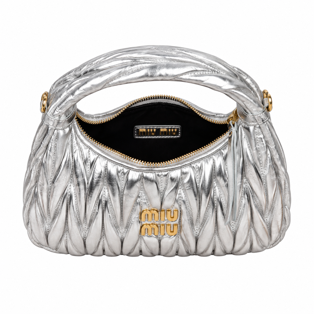 Miu Miu Matelassé Leather Soft-Fold Crossbody Bag
