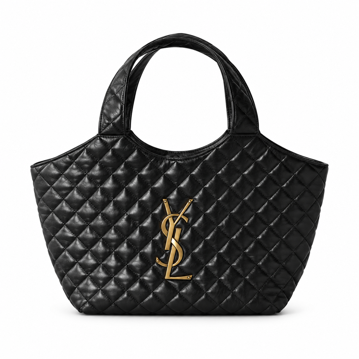 Saint Laurent YSL Icare Maxi Tote – Black Quilted Leather