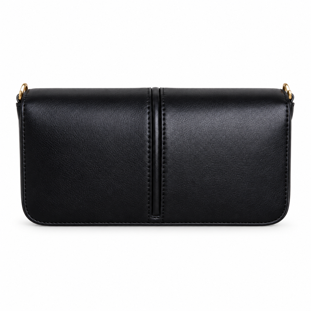 Fendi FF Small Shoulder Bag – Jacquard Canvas & Leather Trim, Flap Closure, 22cm