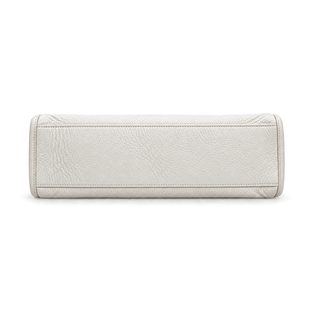 YSL Niki Shopping Bag – White Quilted Leather