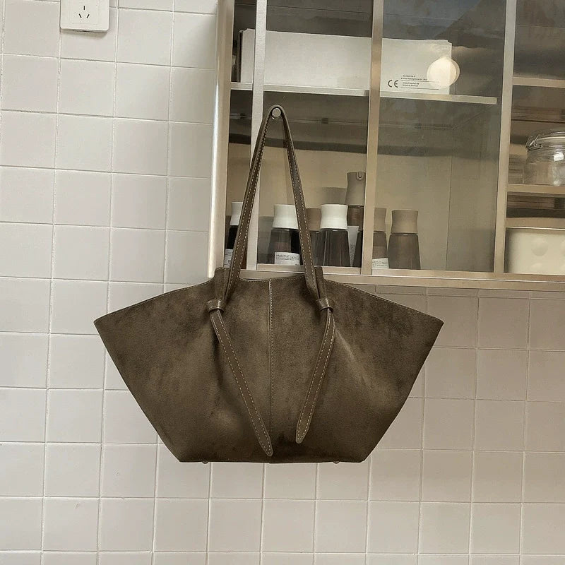 Olive Star Canvas Tote – Large Foldable Origami