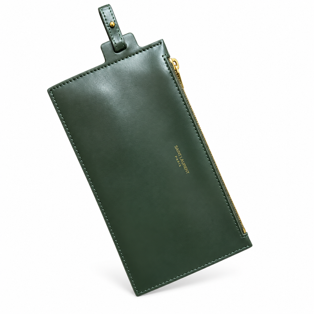 Saint Laurent YSL Le 37 Bucket Bag – Forest Green Leather