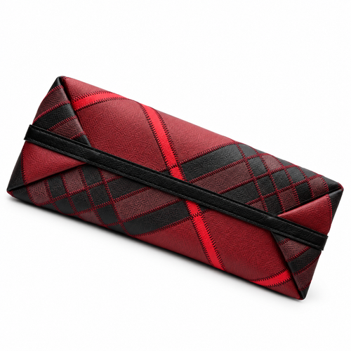 Burberry Crimson Check Equestrian Tote