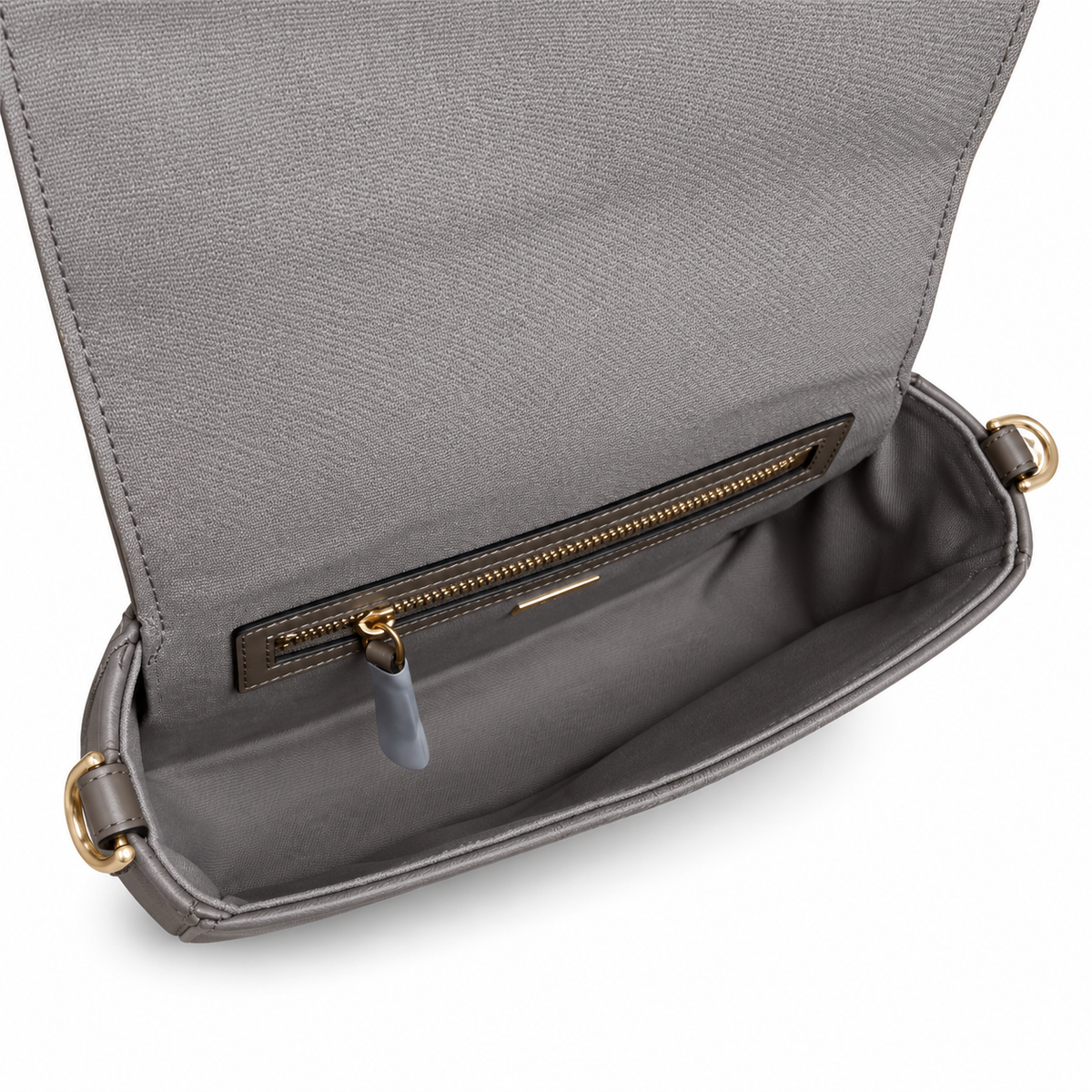Fendi FF Shoulder Bag – Jacquard Canvas & Leather Trim, Flap Closure, 26cm